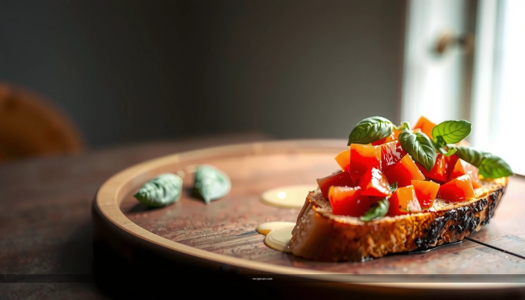 Recipe for Bruschetta Toast: Classic Tomato & Basil Topping