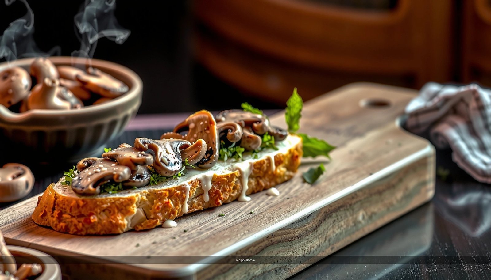 Mushroom Bruschetta Recipe