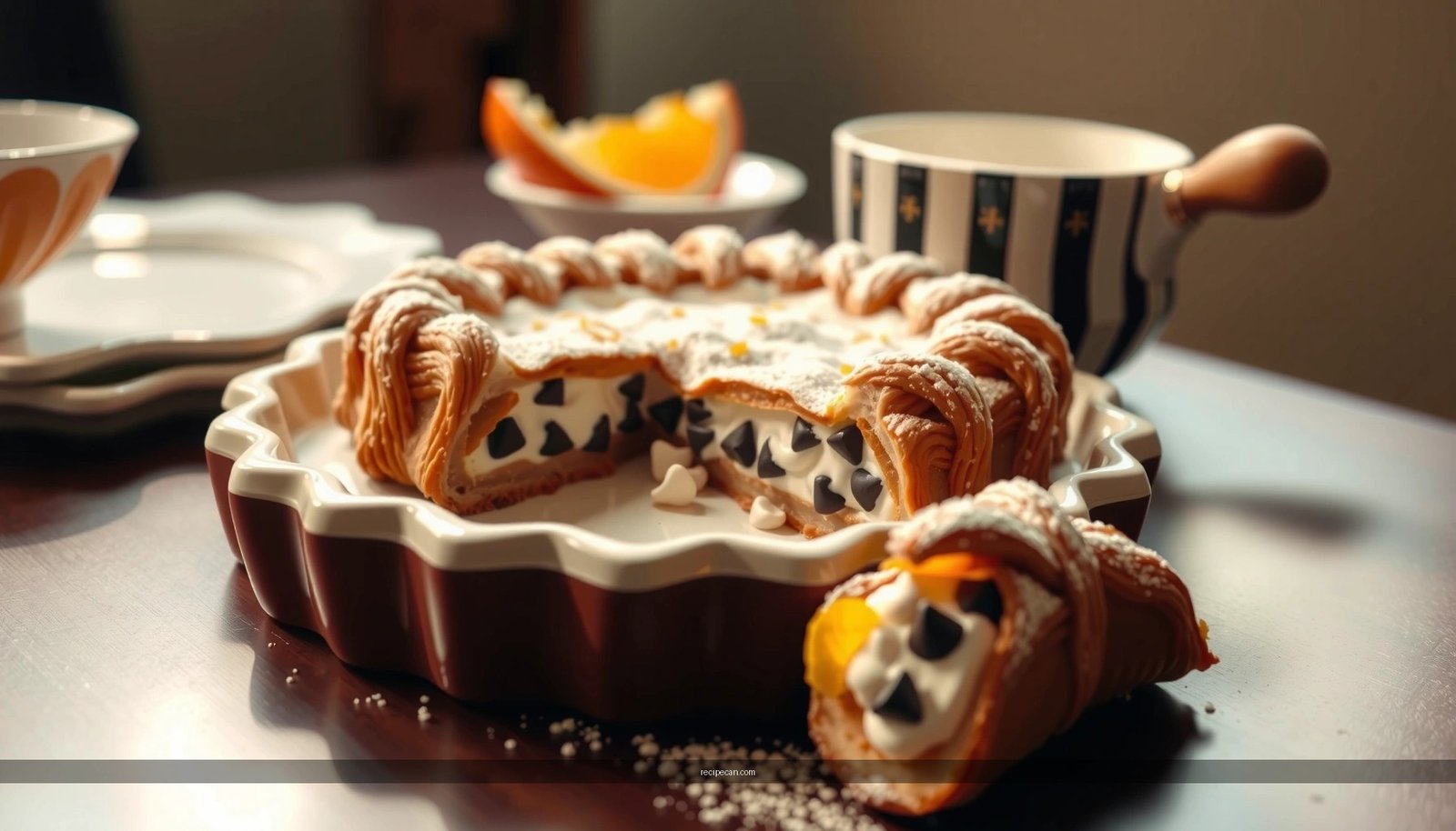 Cannoli Pie Recipe: Creamy Filling, Flaky Crust, Sweet Finish