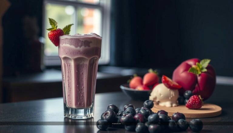 Recipe for Blueberry Milkshake: Easy, Creamy, and Refreshing