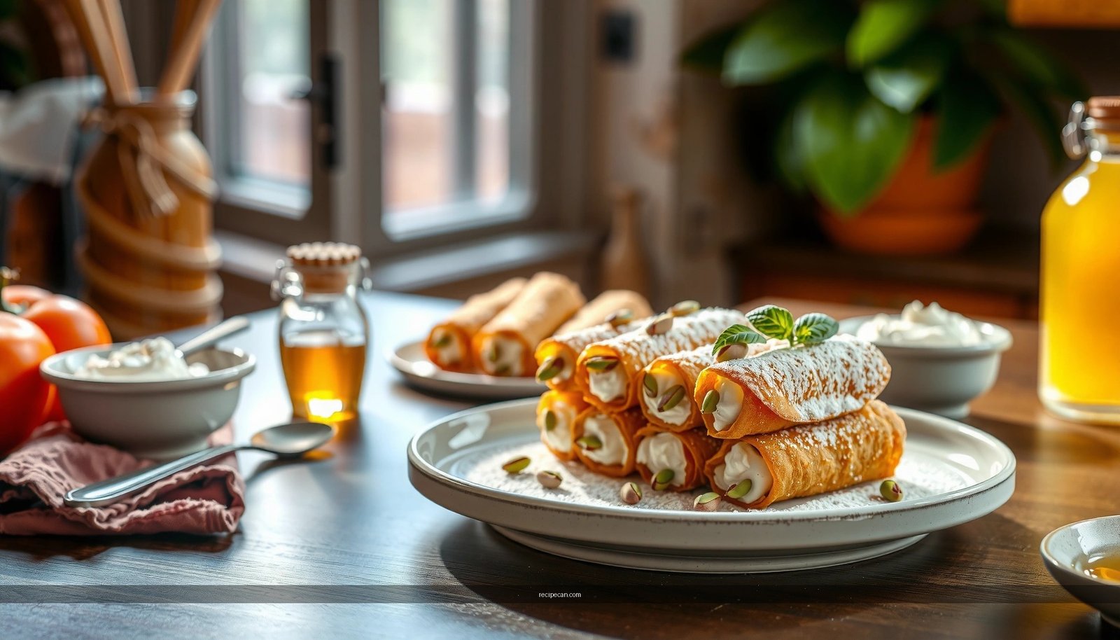 Vegetarian Cannoli Recipe: Crispy Shells and Creamy Ricotta Filling