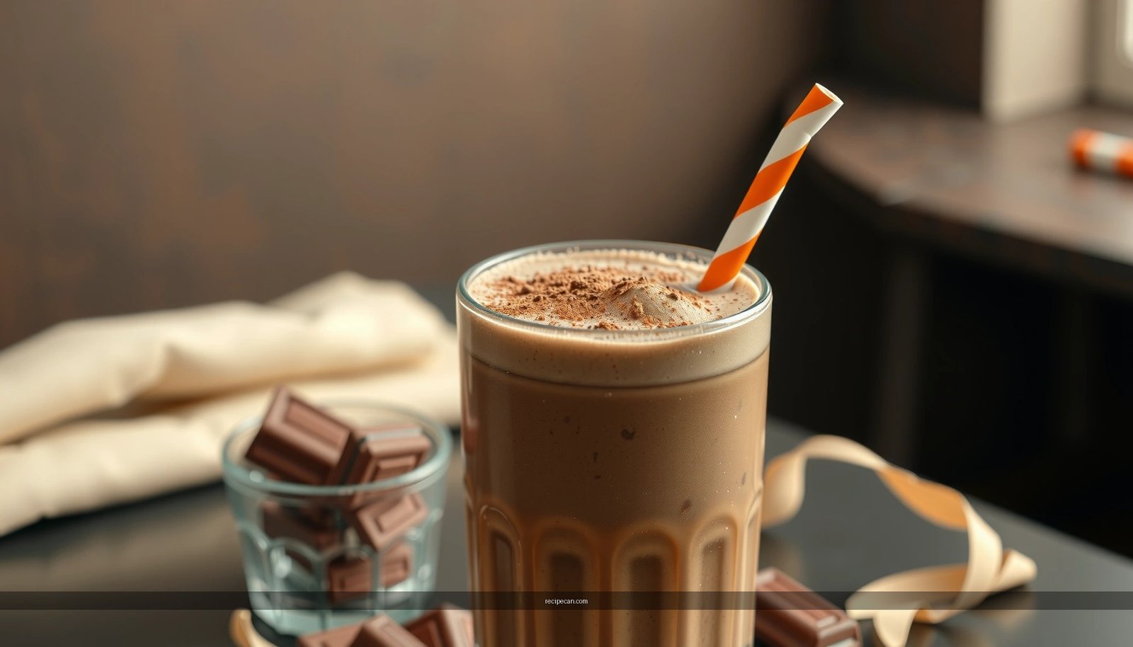 Chocolate Milkshake Recipe with Cocoa Powder