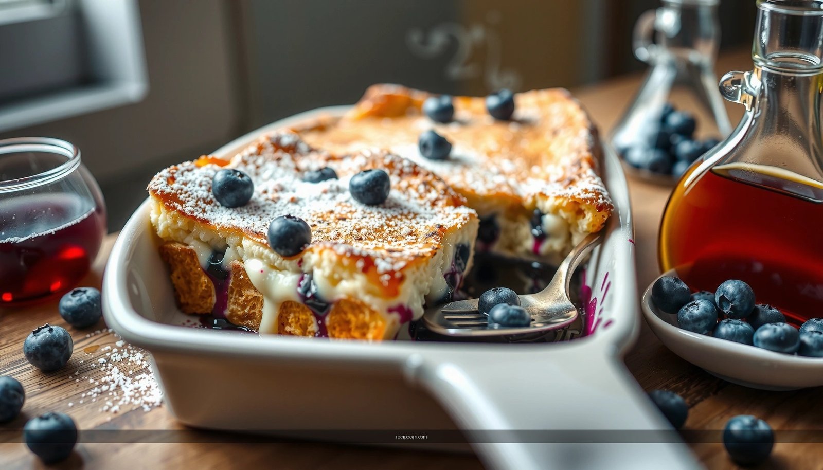 Recipe for Blueberry French Toast Casserole