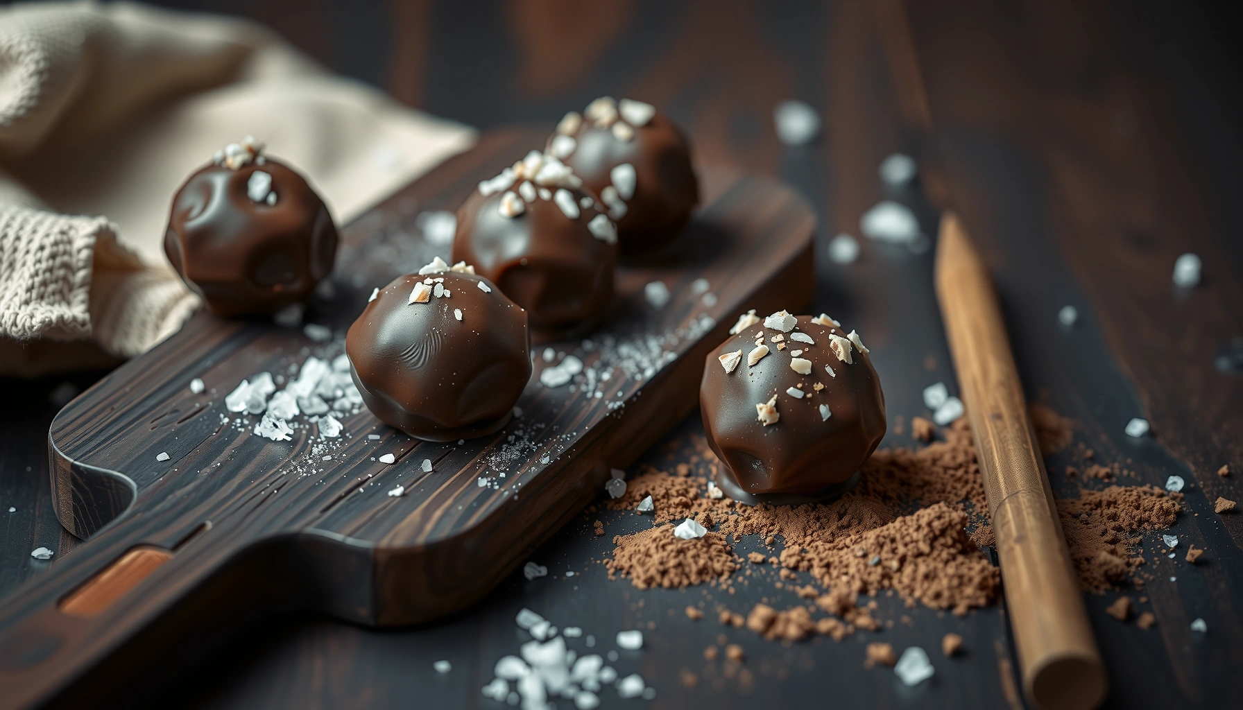 Salted Chocolate Protein Balls Recipe