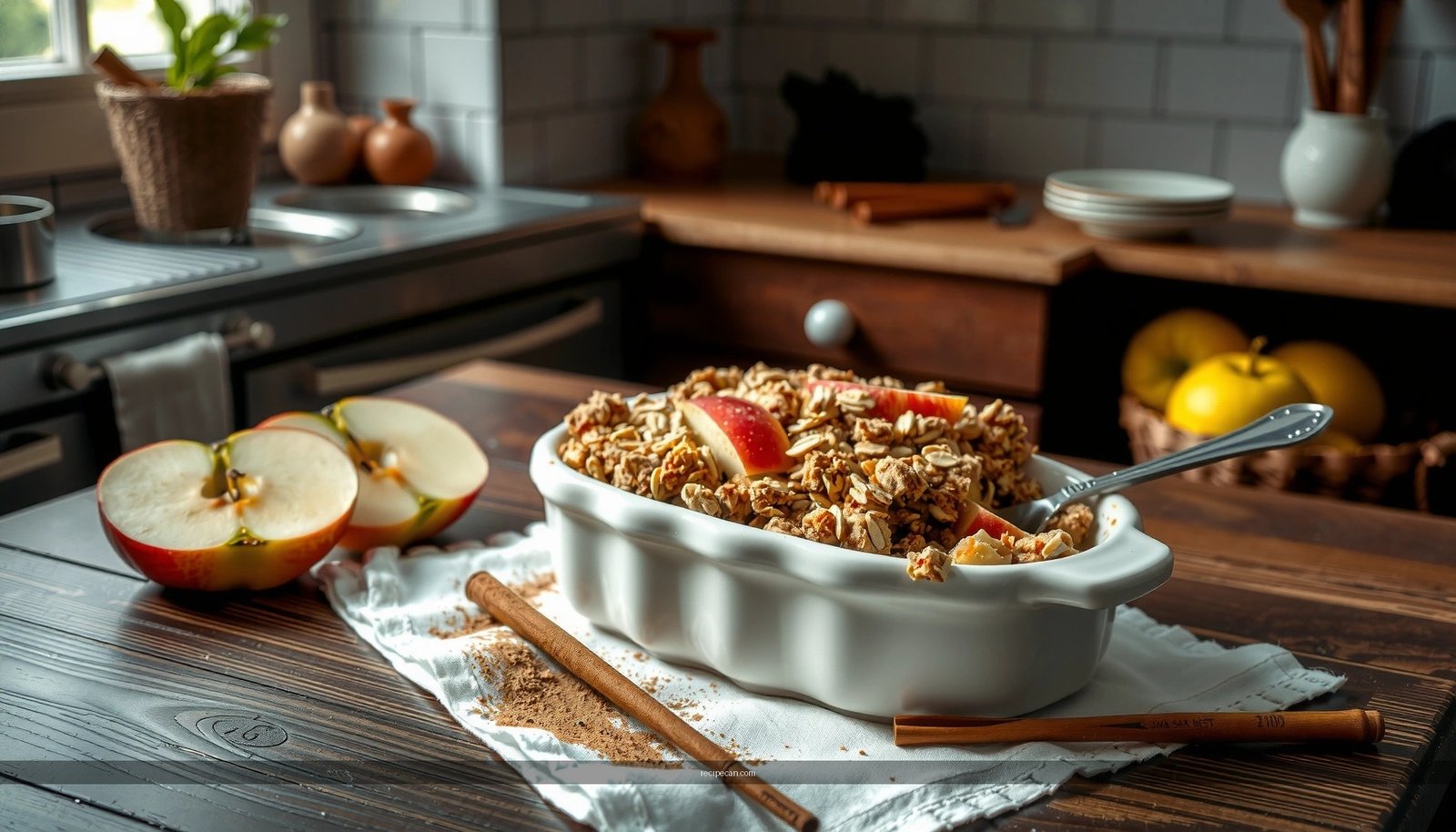 Apple Crumble Recipe with Oats