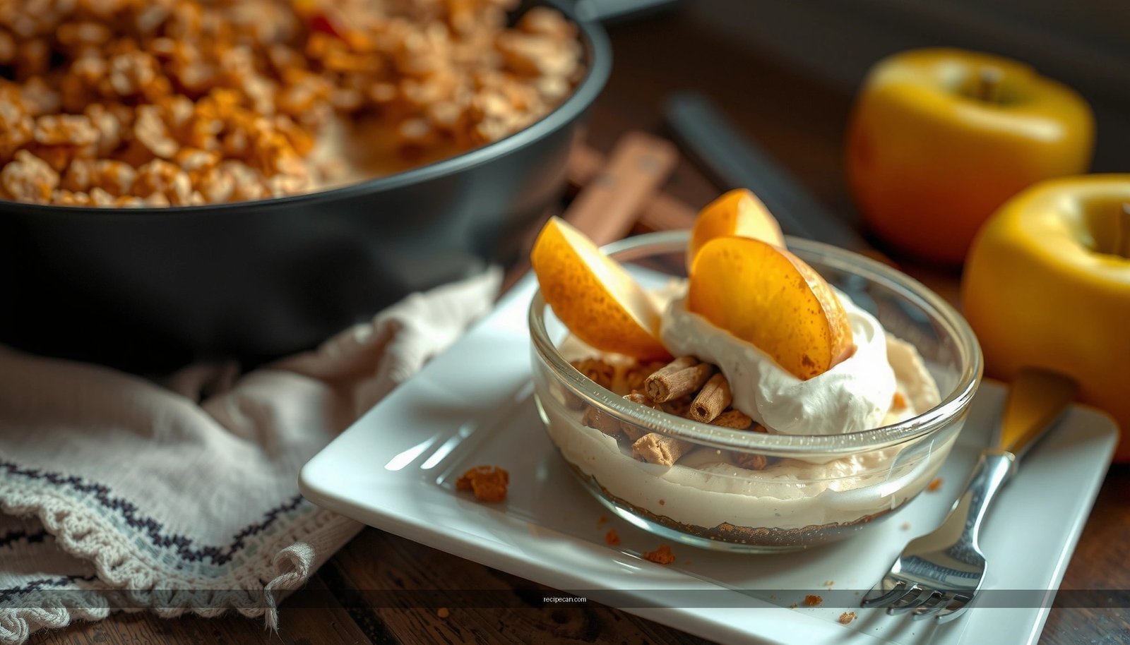 Apple Cheesecake Crumble Recipe: Easy Dessert with Sweet Crunch