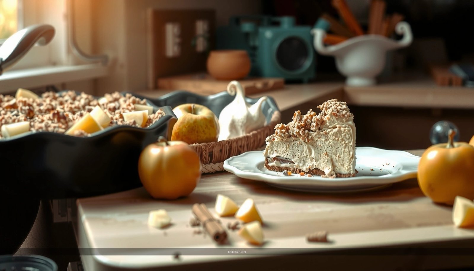 Apple Crumble Cheesecake Recipe: Creamy, Fruity, and Easy to Make
