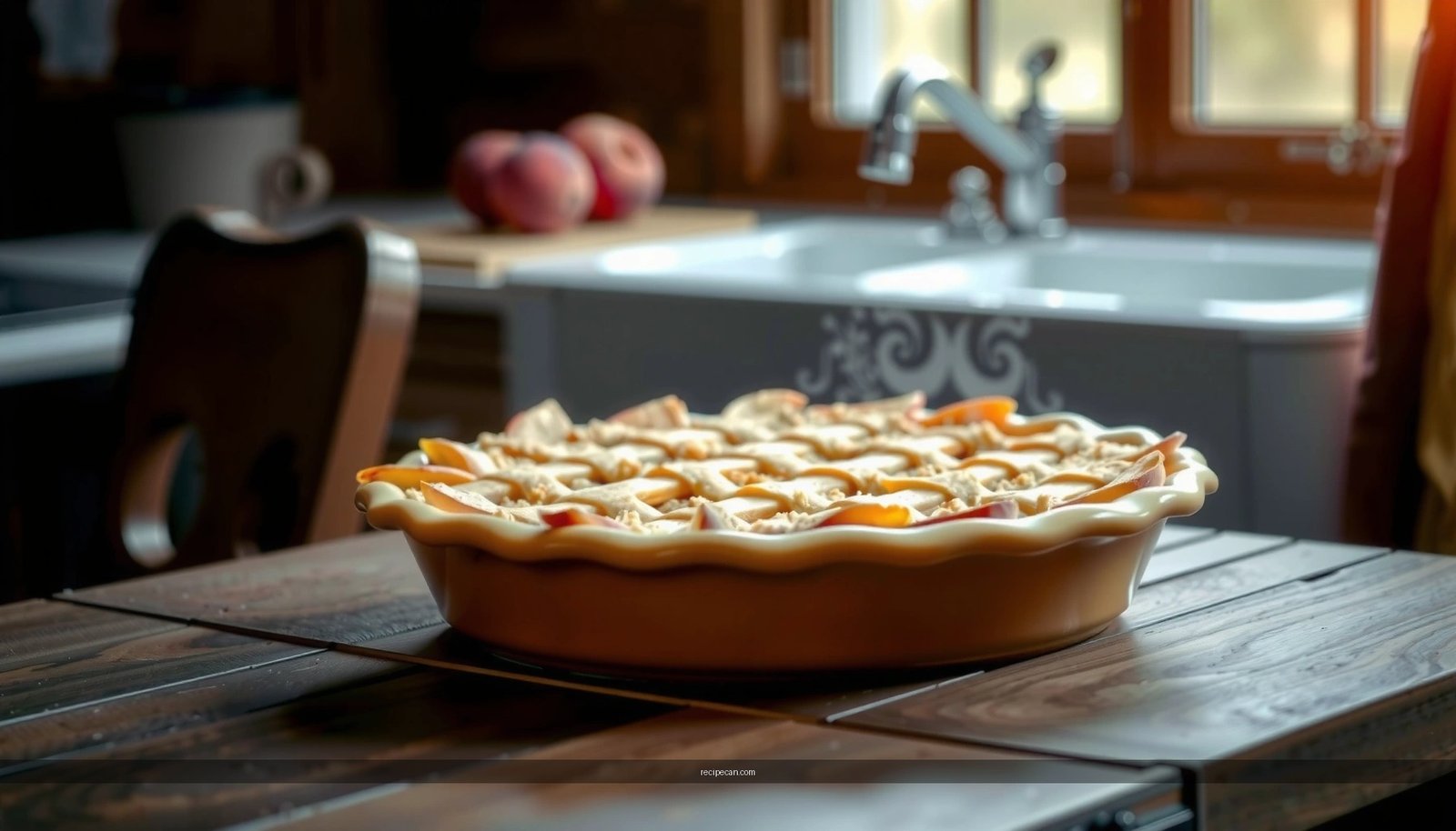 Peach Crumble Pie Recipe: Easy Homemade Dessert with Sweet Filling