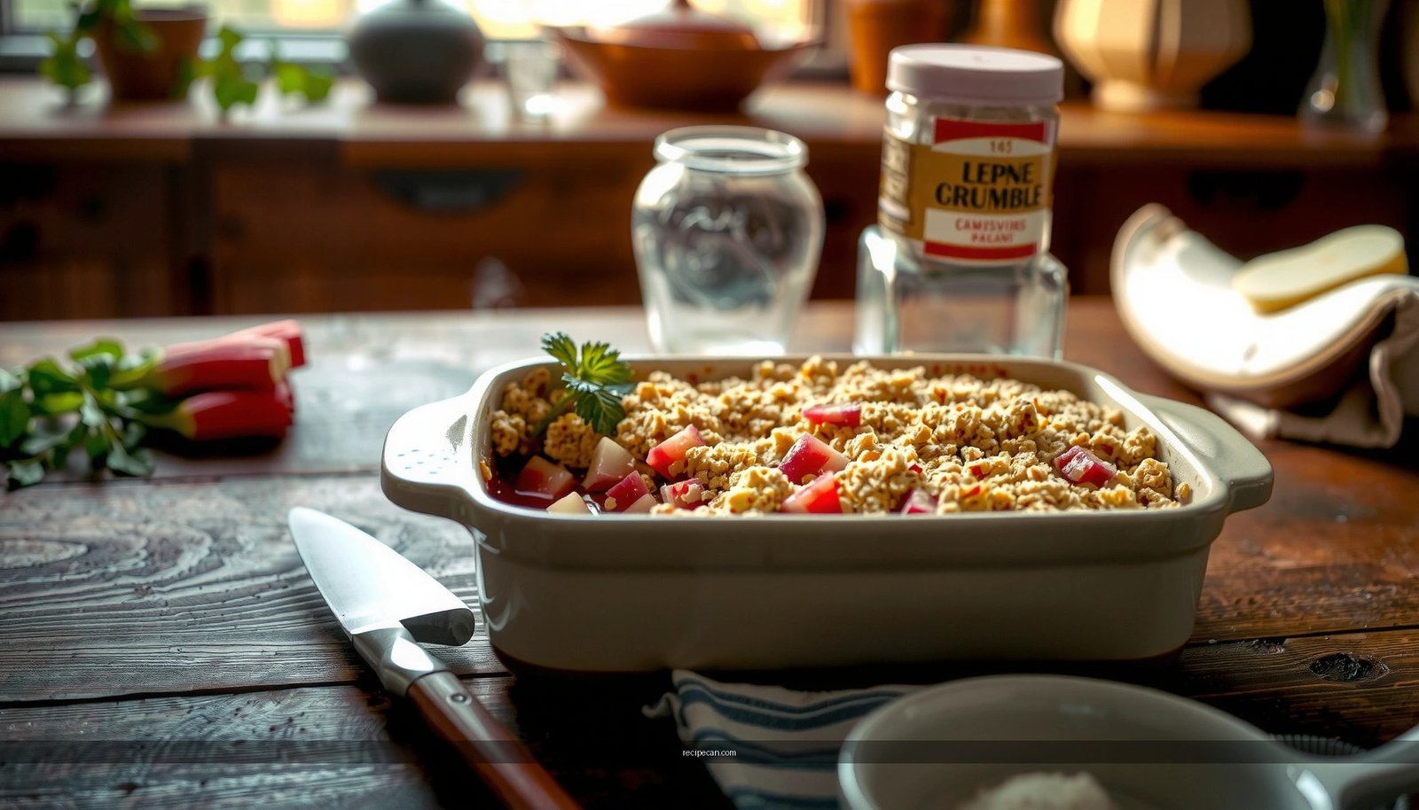 Rhubarb Crumble Recipe: Sweet, Tart, and Crispy
