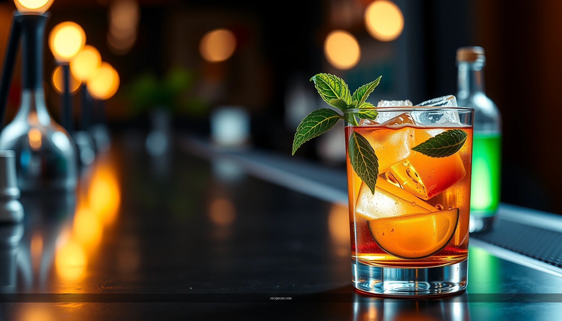 Recipe for a Mojito Drink: Fresh Mint, Lime, and Rum