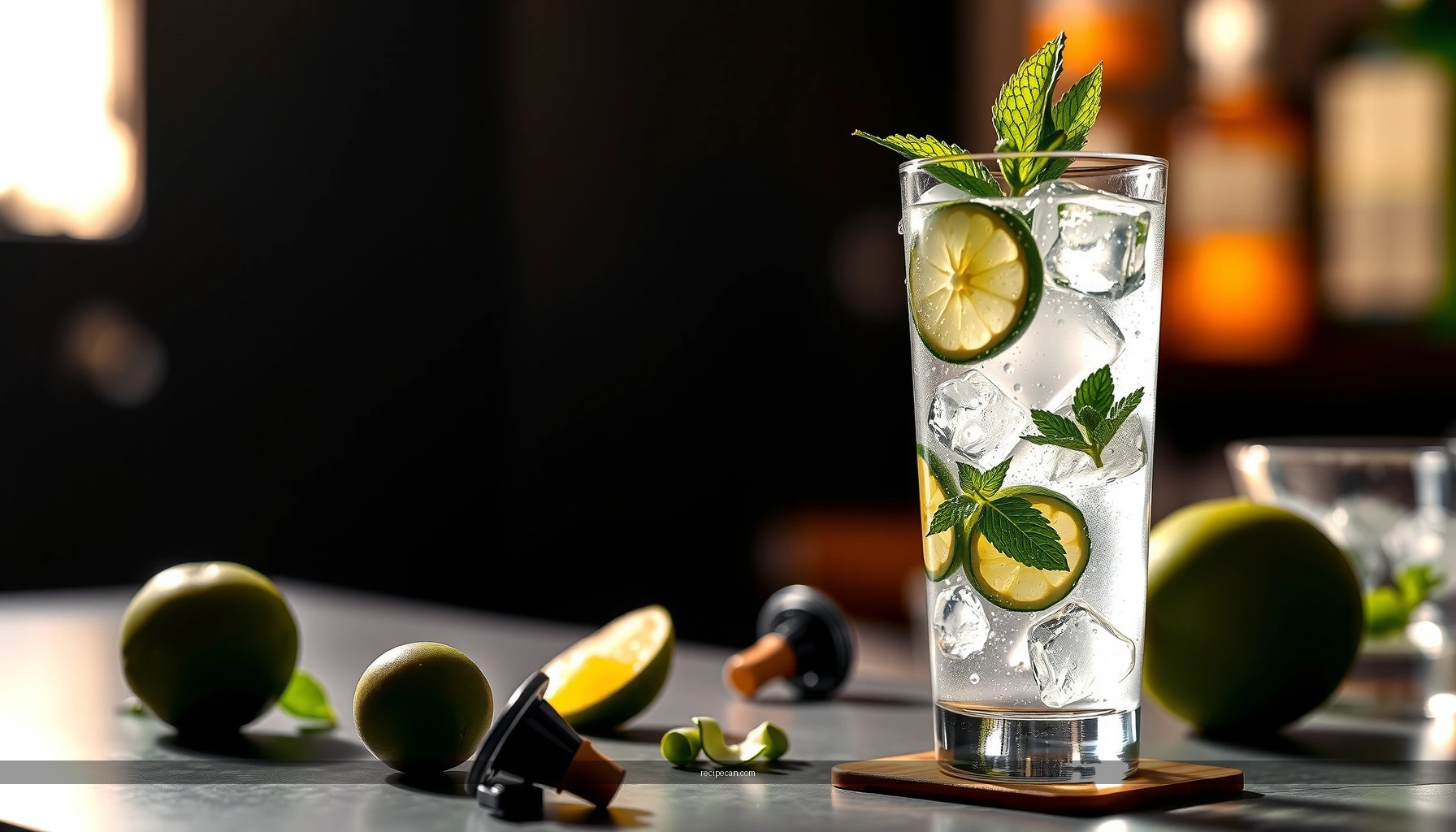 Recipe for Mojitos: Fresh Mint Mojito Drink at Home