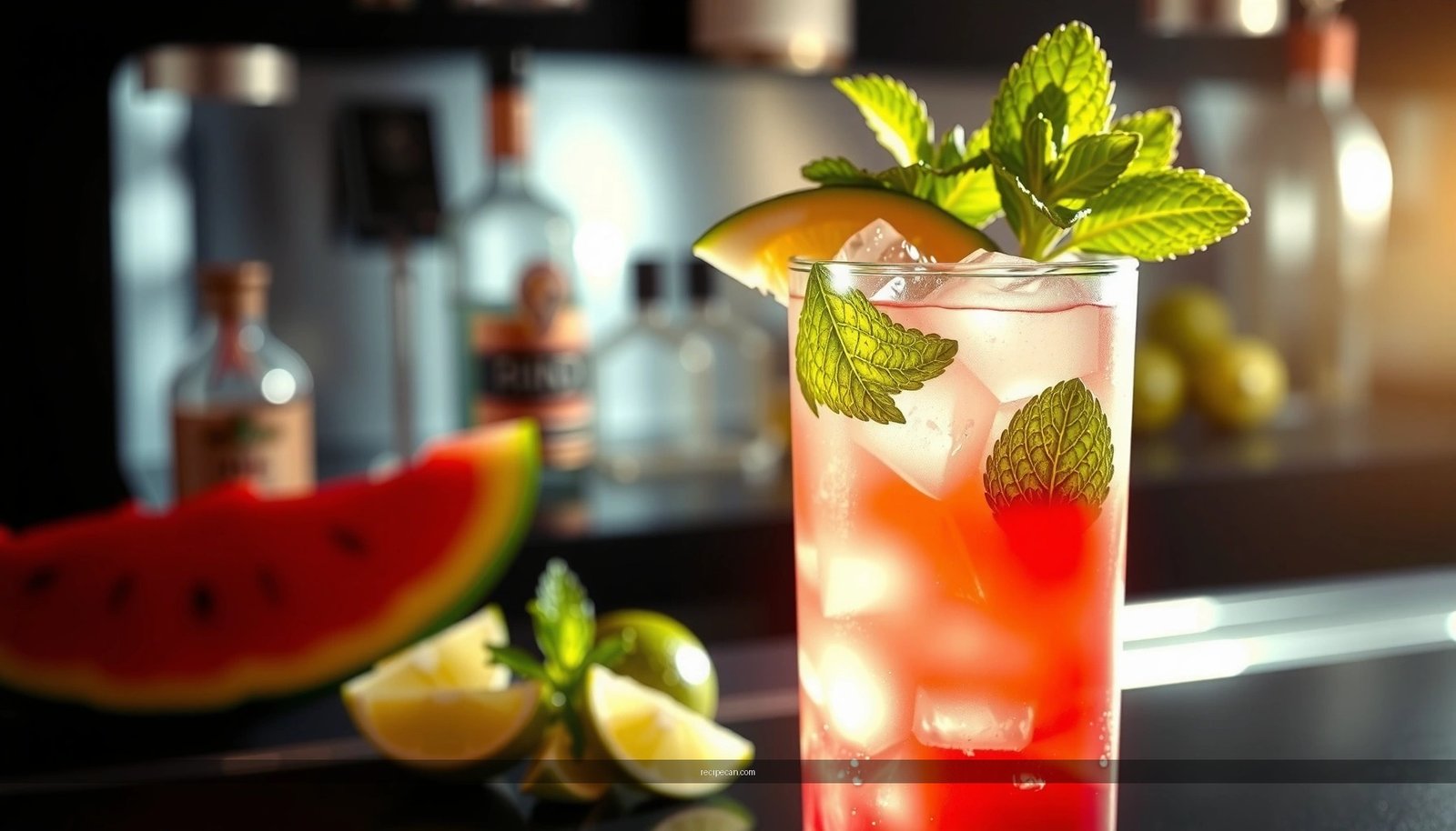 Watermelon Mojito Tropical Smoothie Recipe