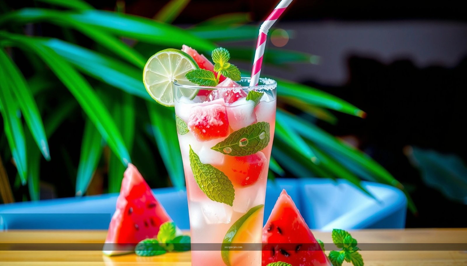 Tropical Smoothie Watermelon Mojito Recipe