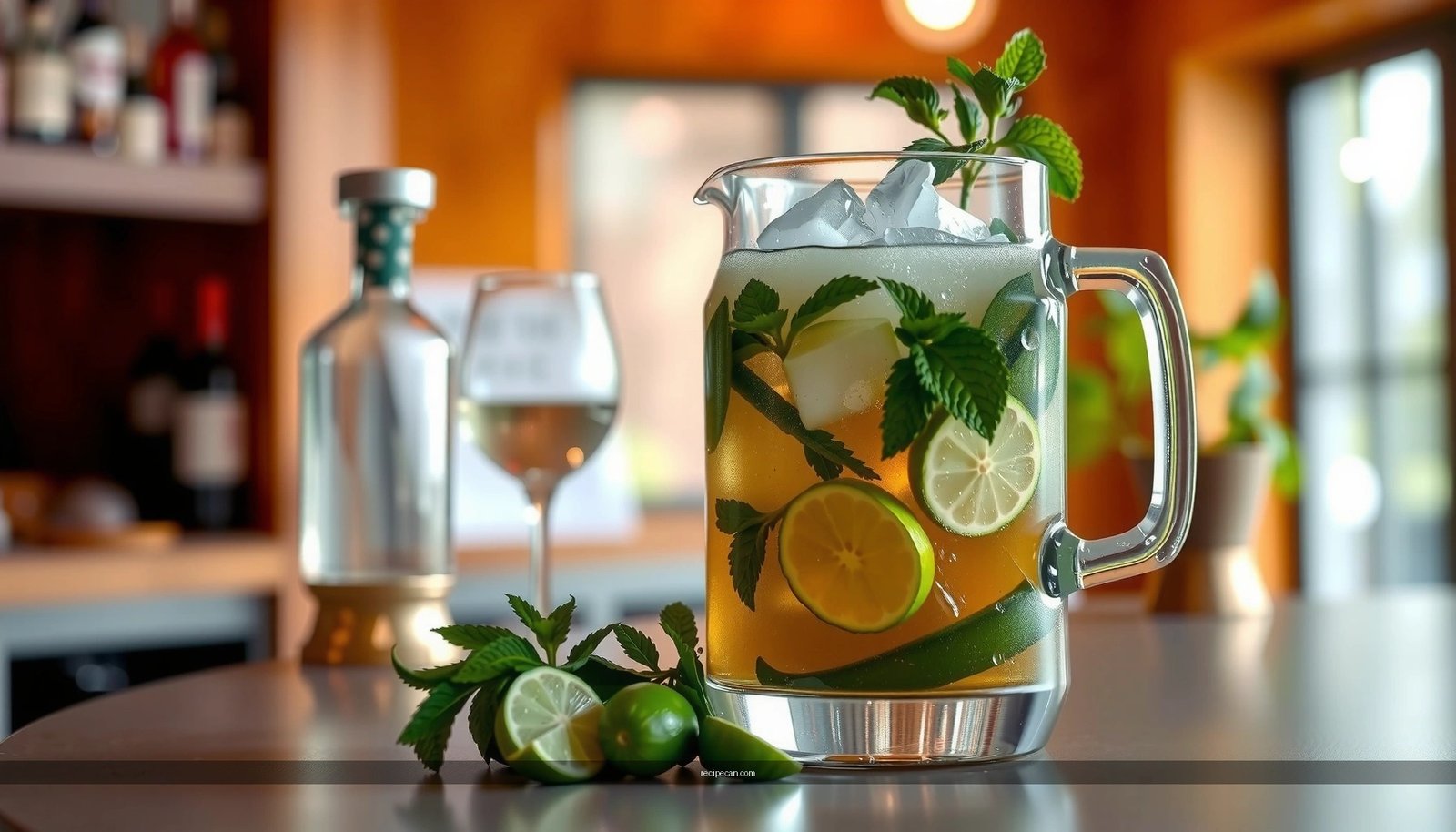 Large Batch Mojito Recipe with Simple Syrup