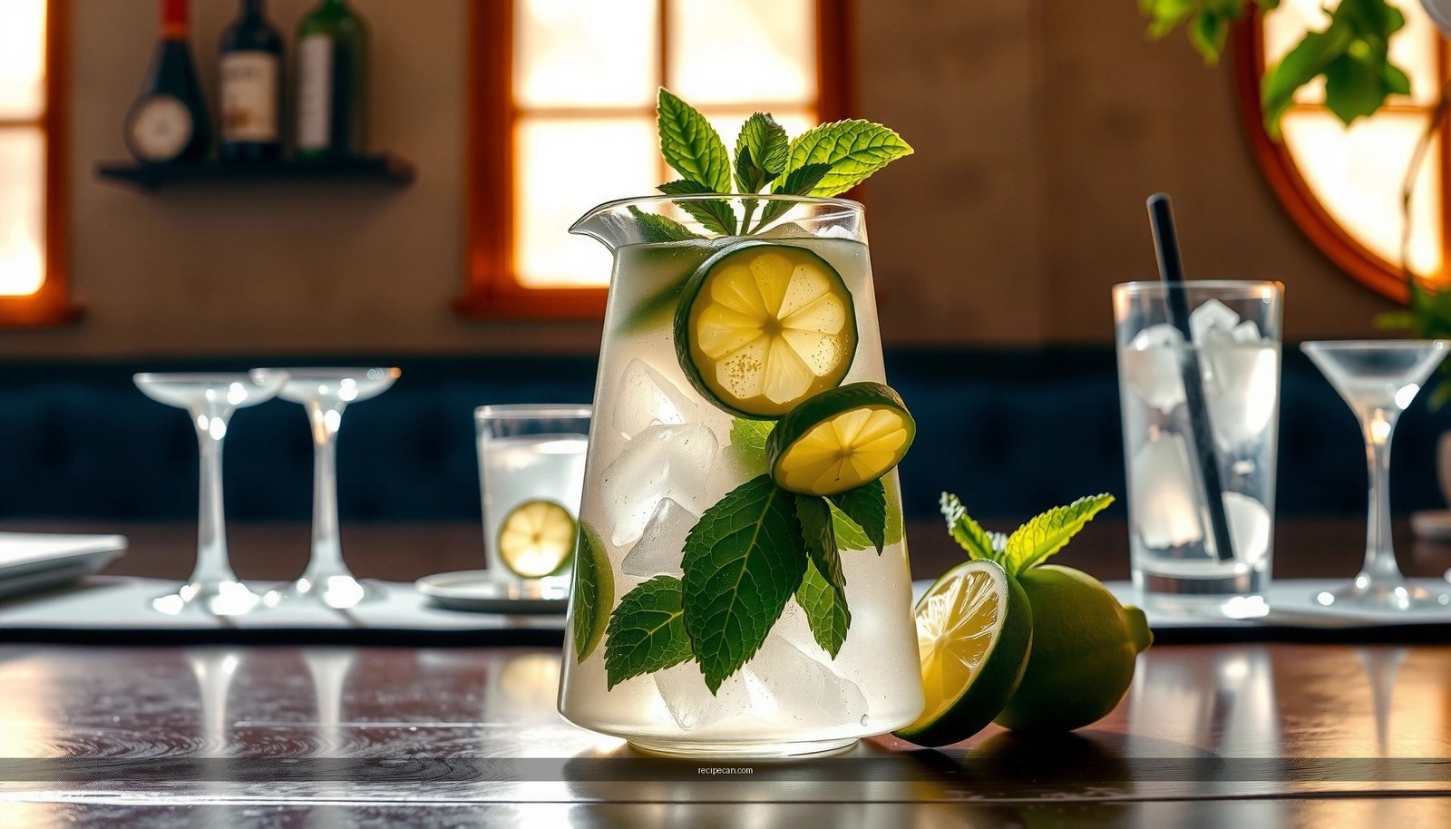 Virgin Mojito Pitcher Recipe: Easy Refreshing Party Drink