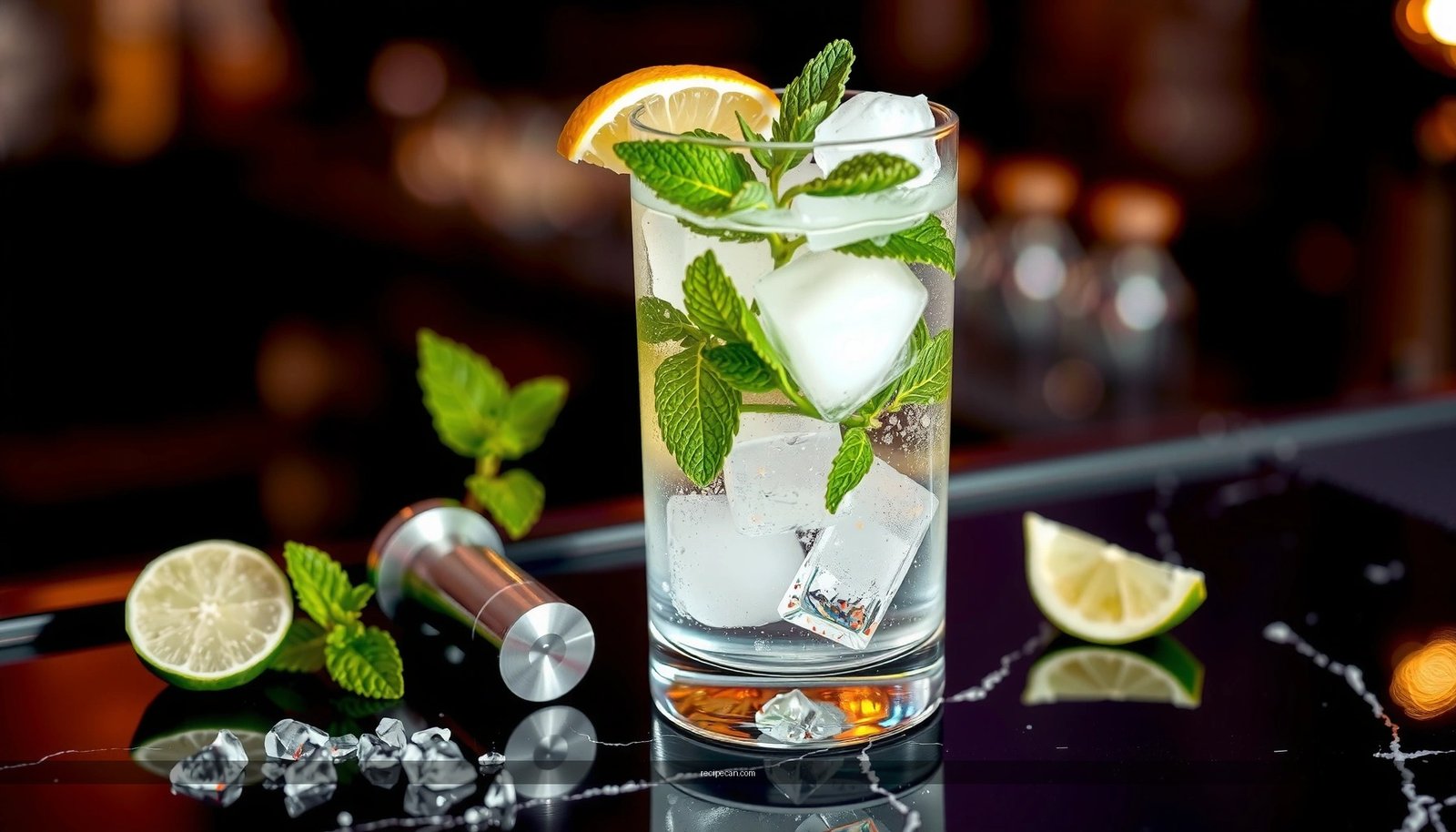 Mojito Recipe with Mint Simple Syrup