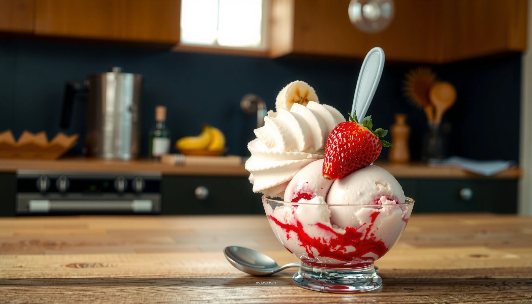 Banana and Strawberry Ice Cream Recipe: Creamy Homemade Treat
