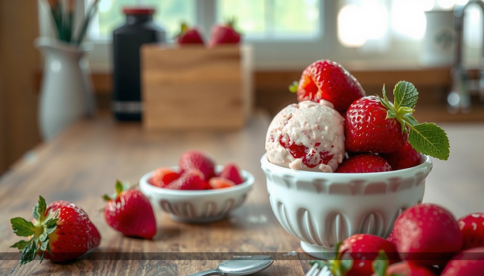 Healthy Strawberry Ice Cream Recipe (Creamy, Fresh, and Easy)