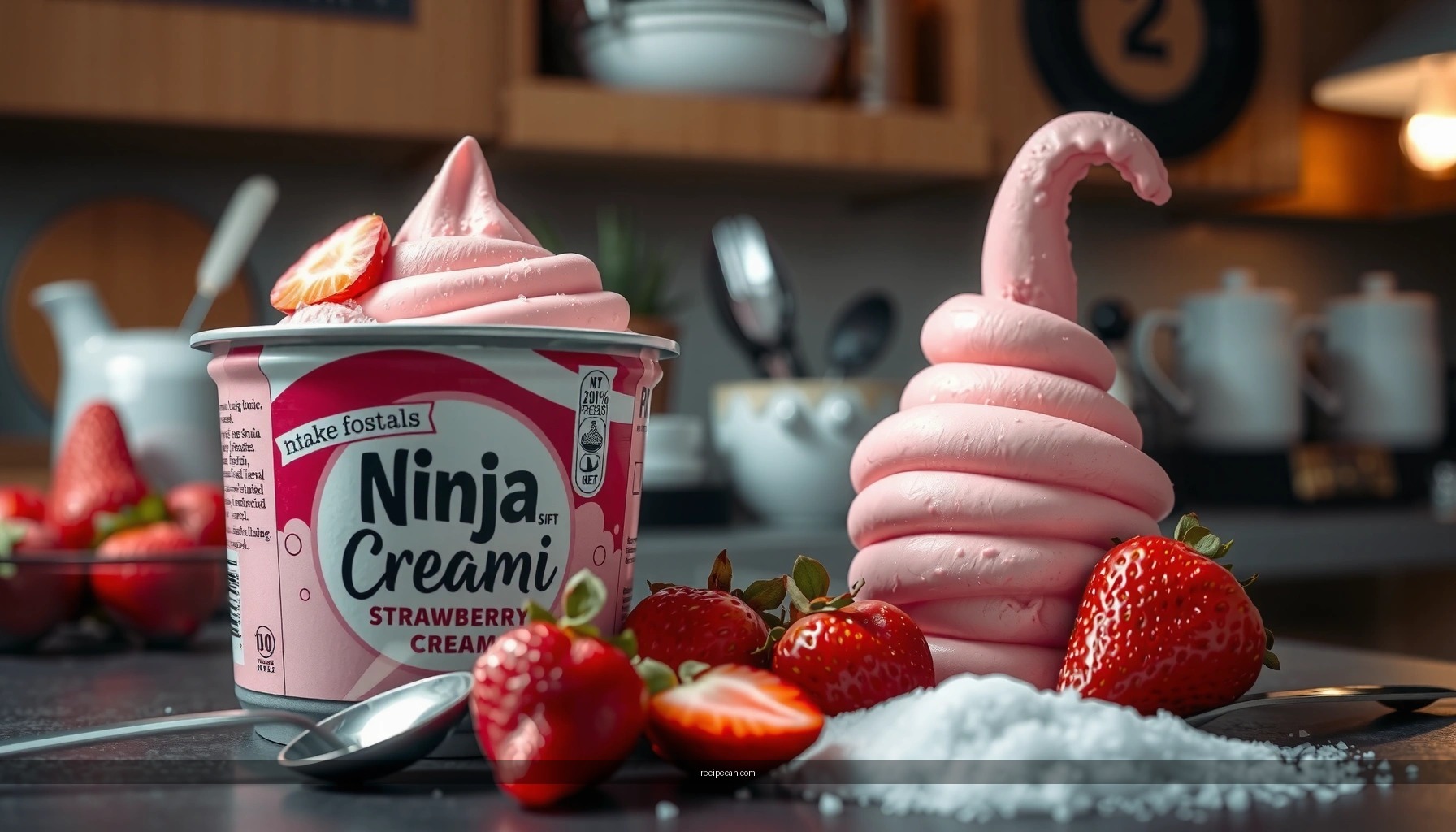 Ninja Creami Strawberry Ice Cream Recipe (Easy, Creamy)