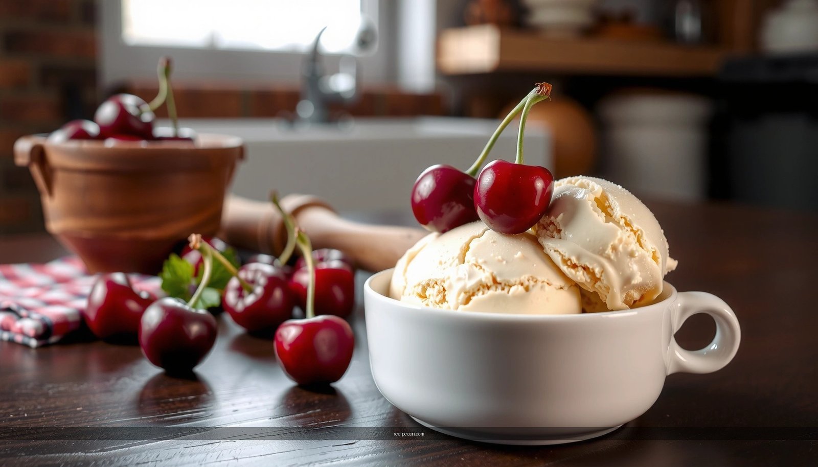 Vanilla Cherry Ice Cream Recipe: Creamy, Easy, and Homemade