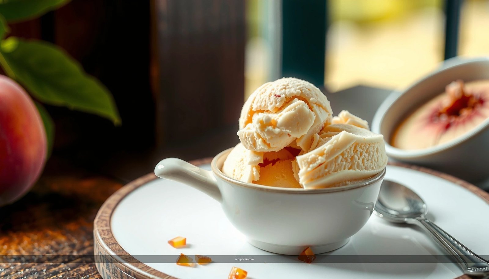 Peach Ice Cream Recipe Without Eggs