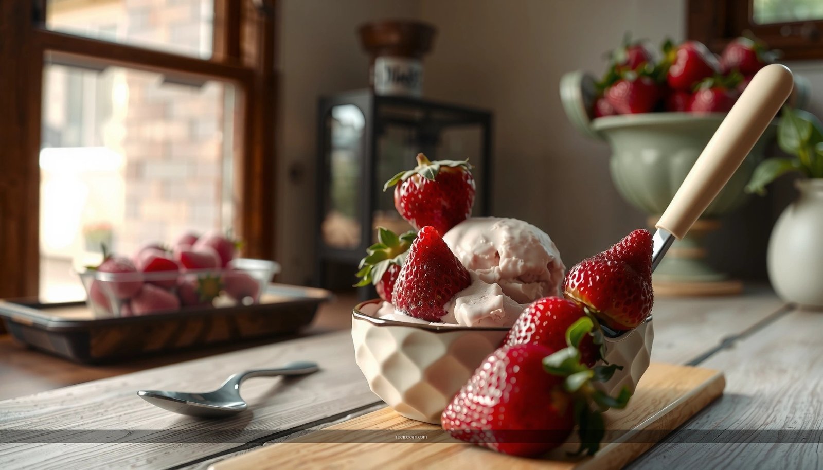 Strawberry Ice Cream Recipe With Frozen Strawberries