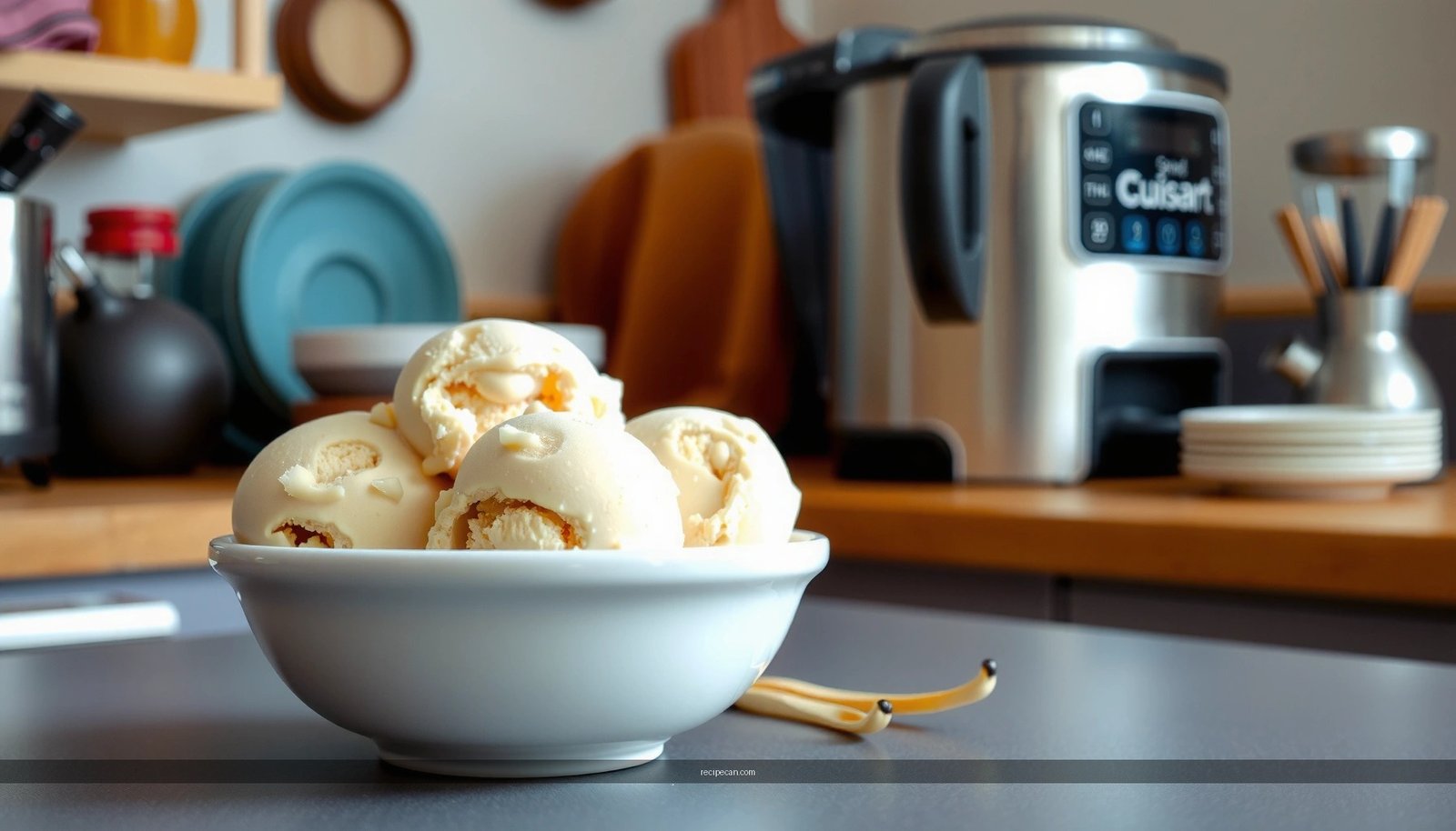 Vanilla Bean Ice Cream Recipe with Cuisinart