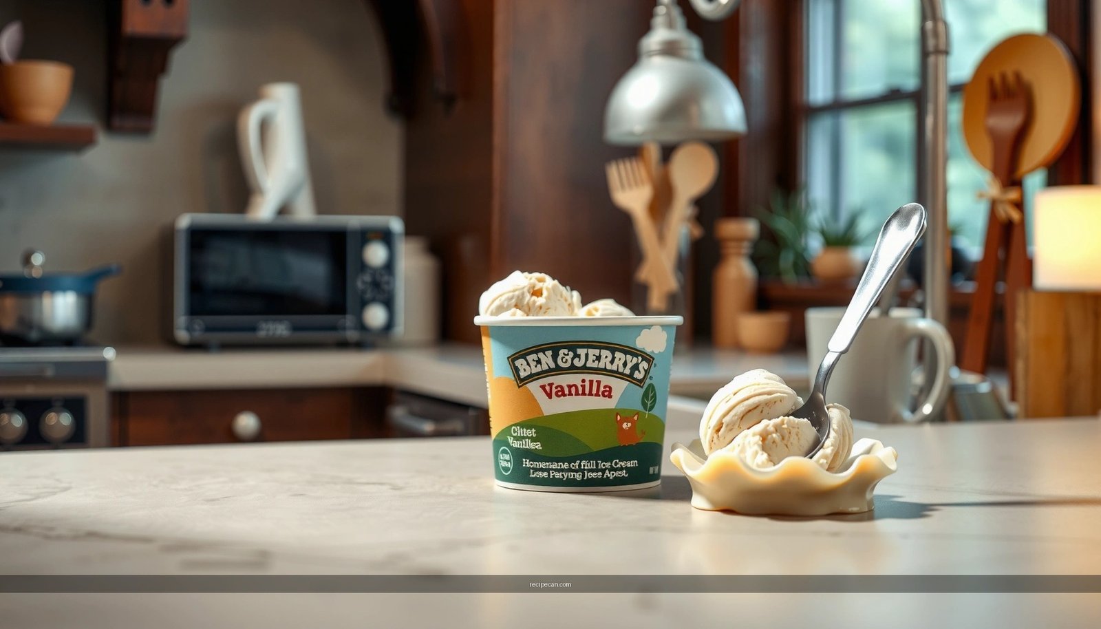 Ben & Jerry’s Vanilla Ice Cream Recipe: Creamy Homemade Copycat