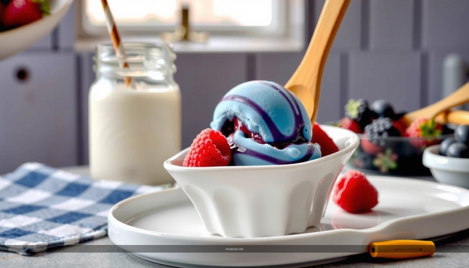 Blue Raspberry Ice Cream Recipe: Easy Homemade Frozen Treat