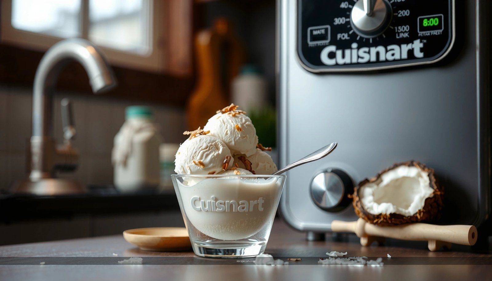 Coconut Ice Cream Recipe with Cuisinart: Easy Homemade Directions