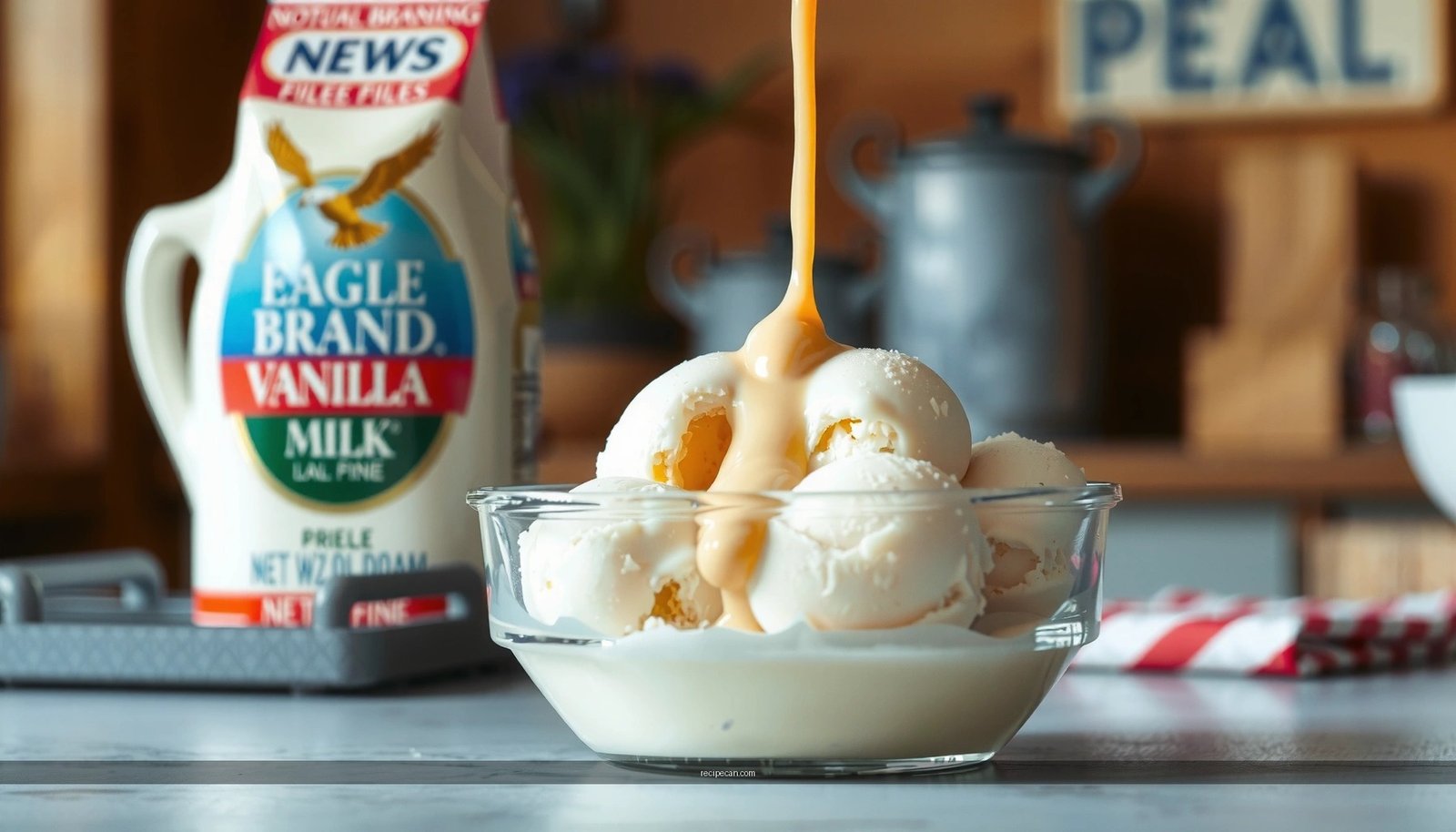 Homemade Ice Cream Recipe with Eagle Brand Milk