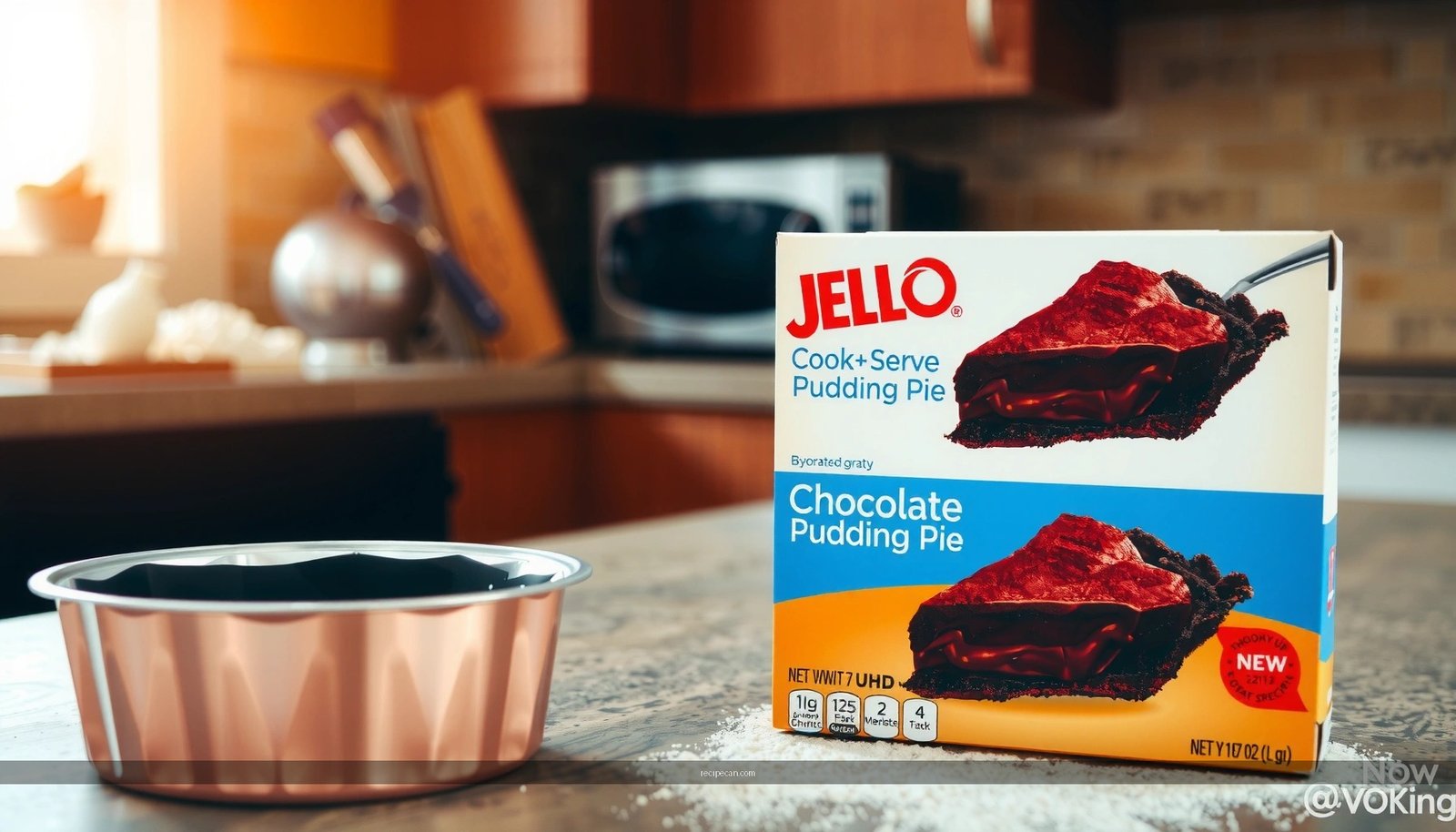 Jello Cook and Serve Chocolate Pudding Pie Recipe on Box