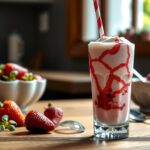Strawberry Milkshake Recipe with Ice Cream