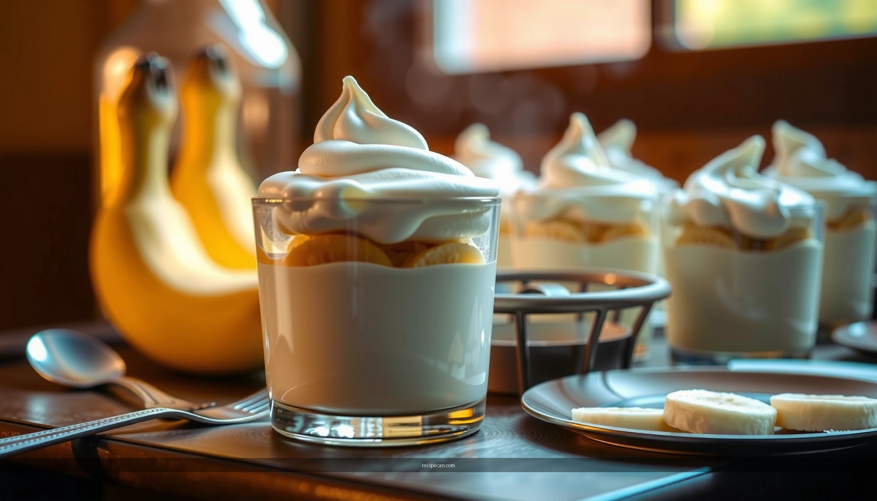 Banana Pudding with Meringue Topping Recipe: Creamy & Fluffy