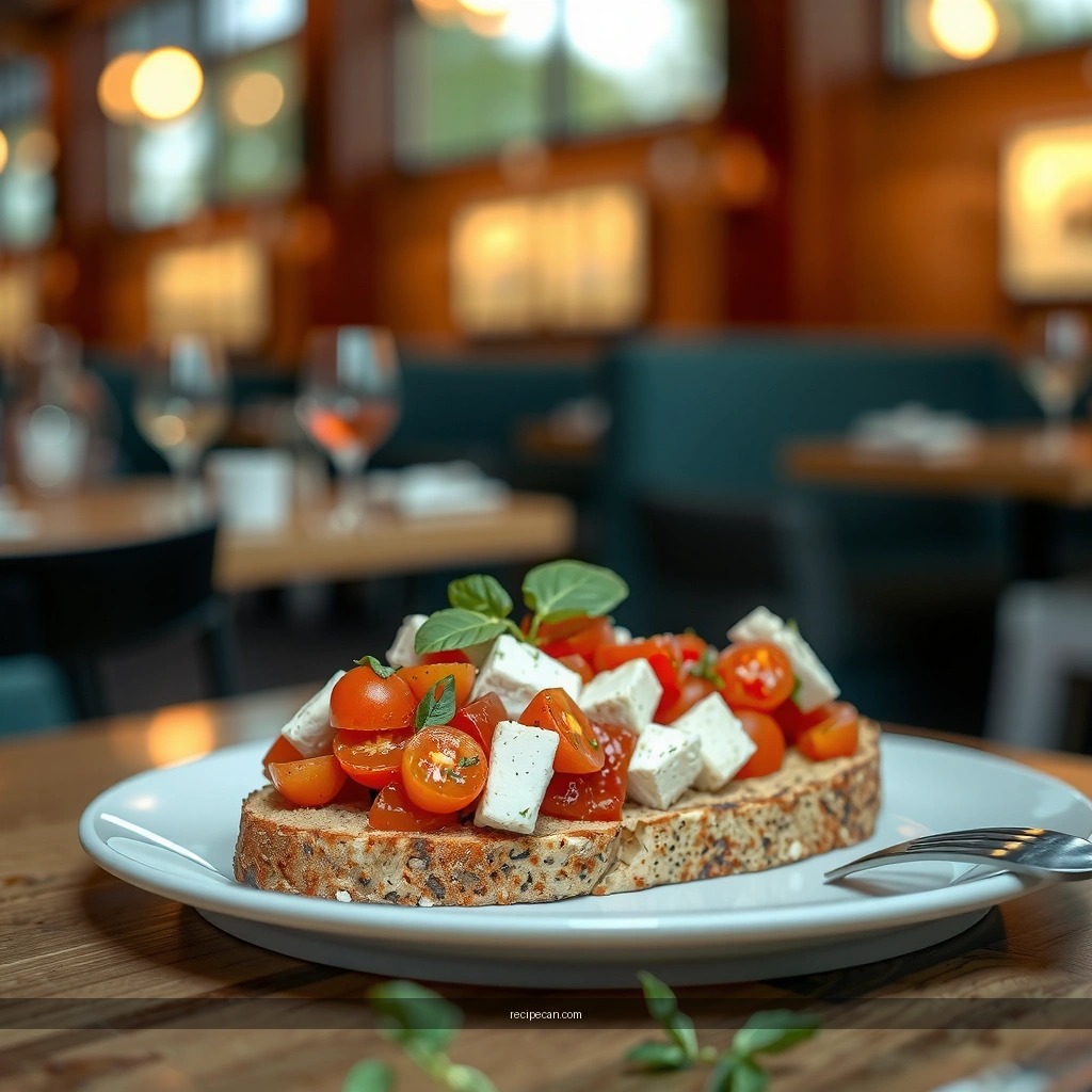 Feta Cheese Topping - bruschetta recipe with feta cheese