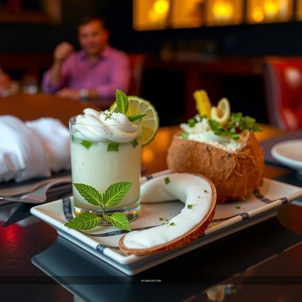 Flavor and Texture - coconut mojitos recipe