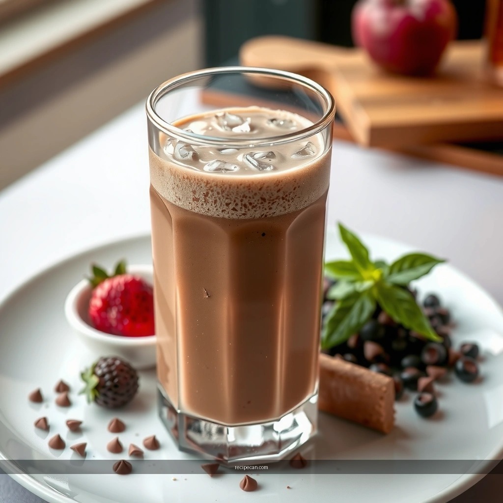 Flavor and Texture - chocolate protein milkshake recipe