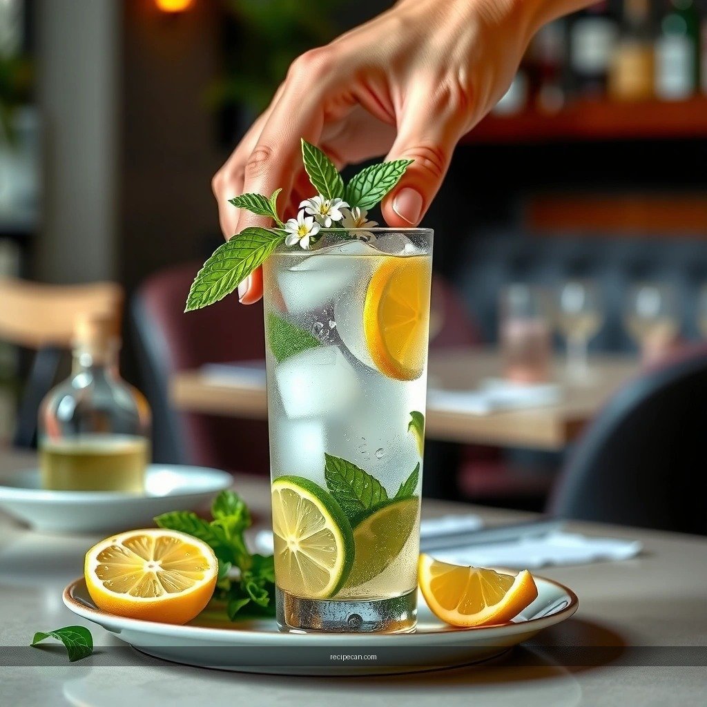 Flavor and Texture - elderflower mojito recipe