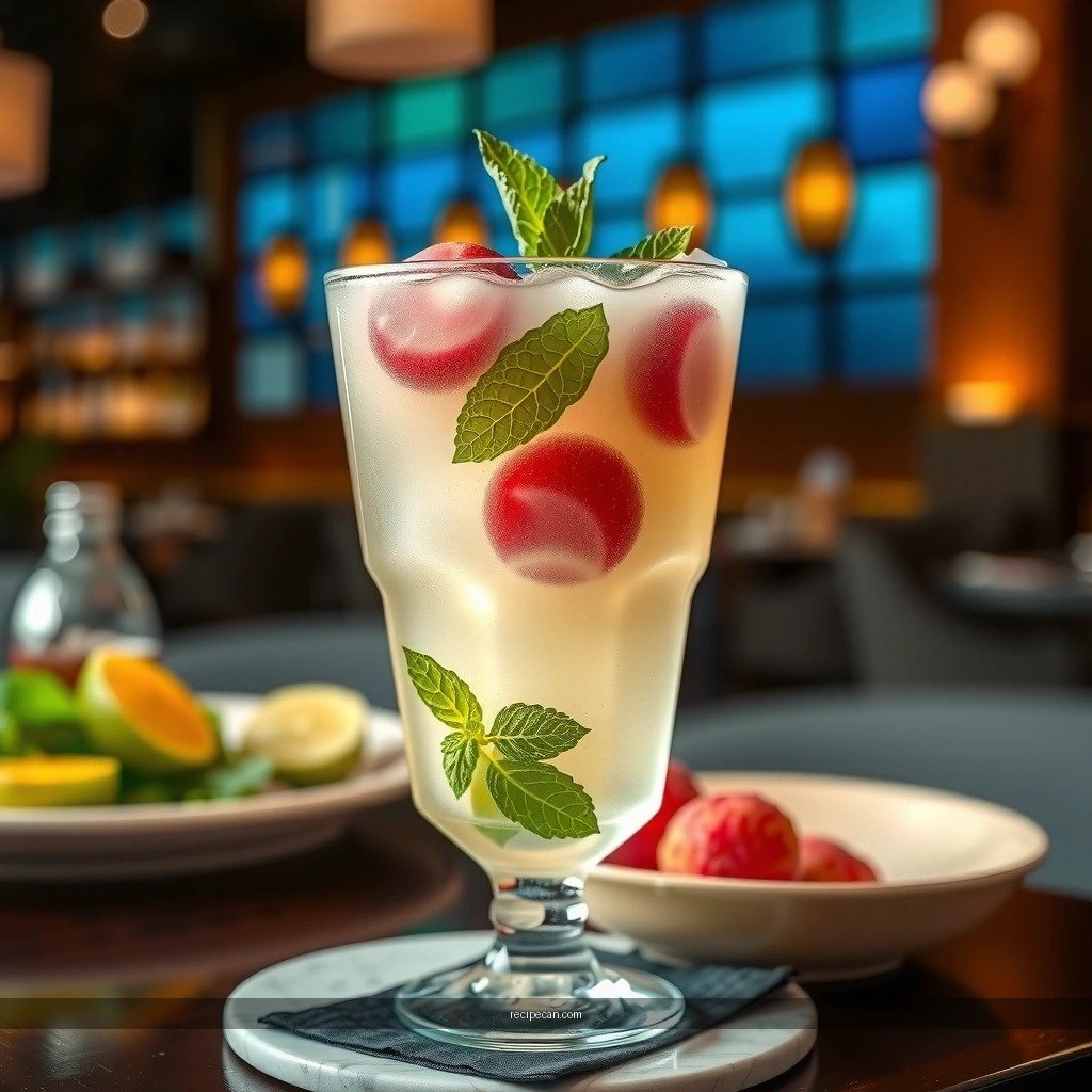 Flavor Balance - lychee mojito drink recipe