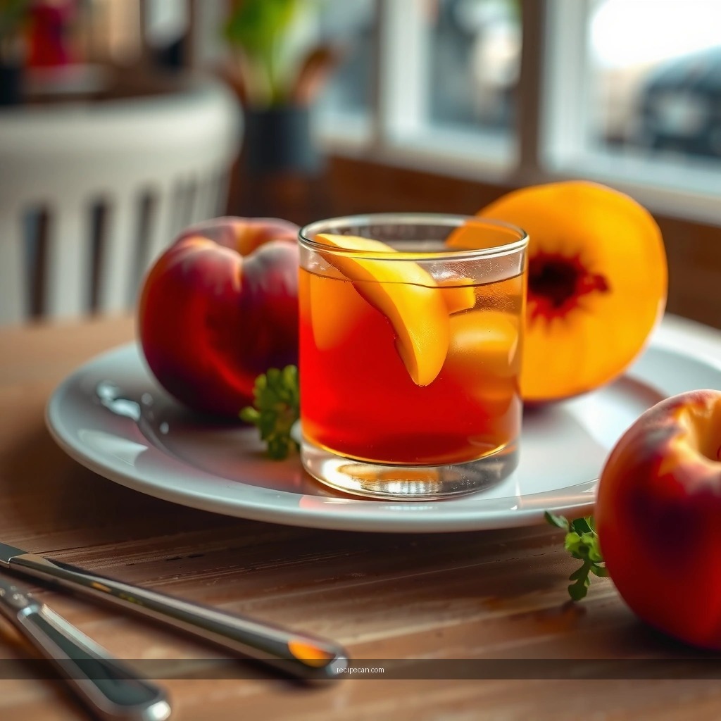 Flavor Balance - peach tea recipe