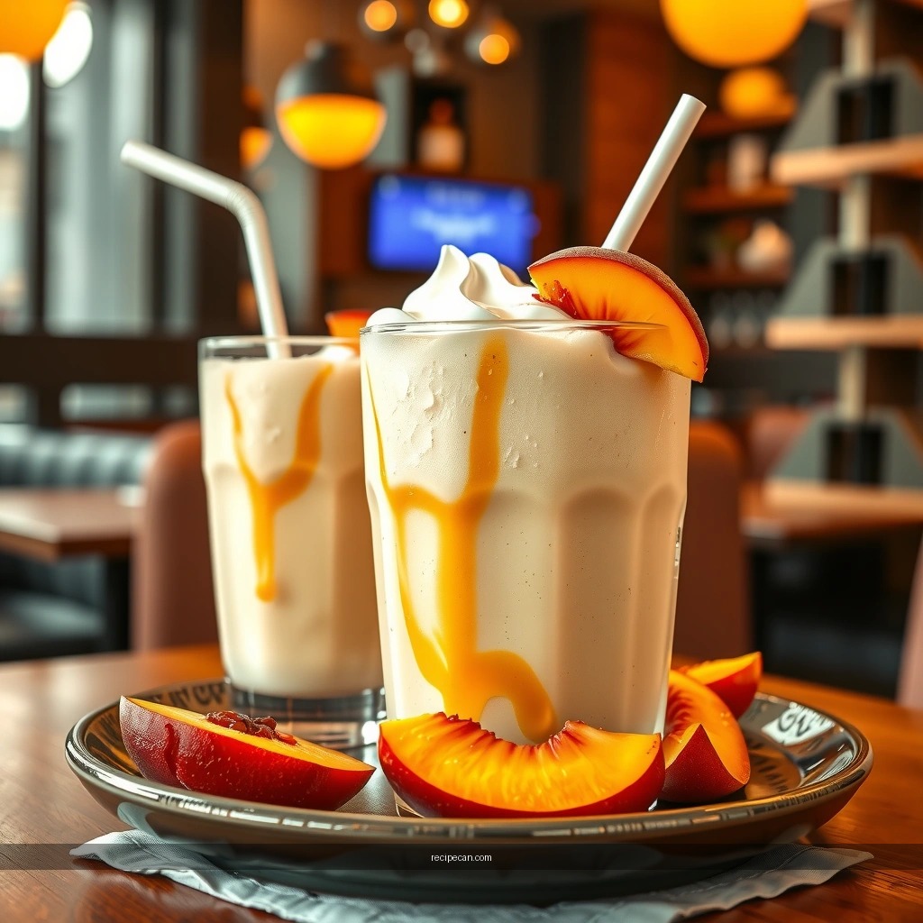 Flavor Boosters - peach milkshake recipe