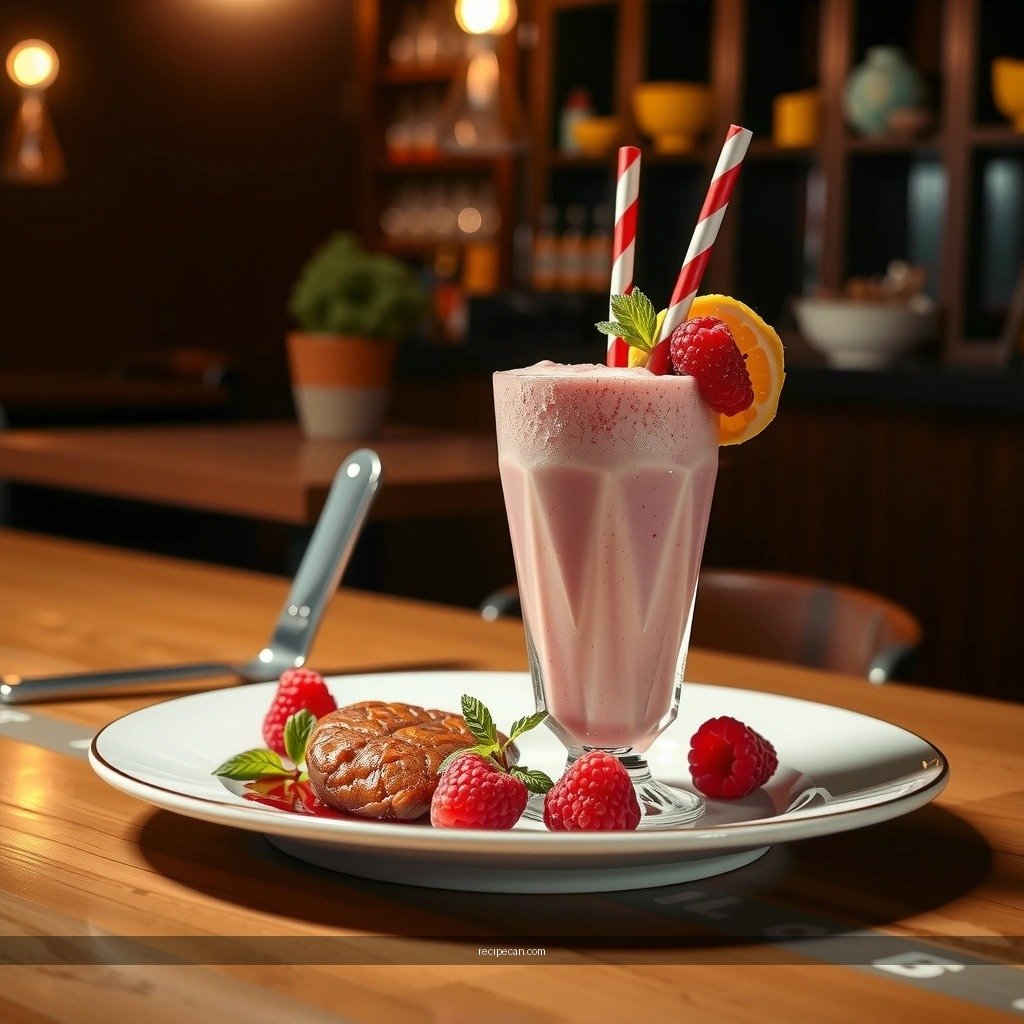 Flavor Boosters - raspberry milkshake recipe