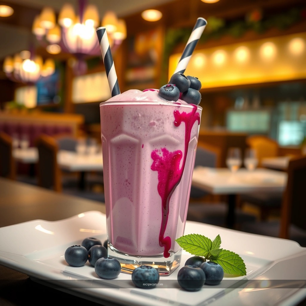 Flavor Boosters - blueberry milkshake recipe