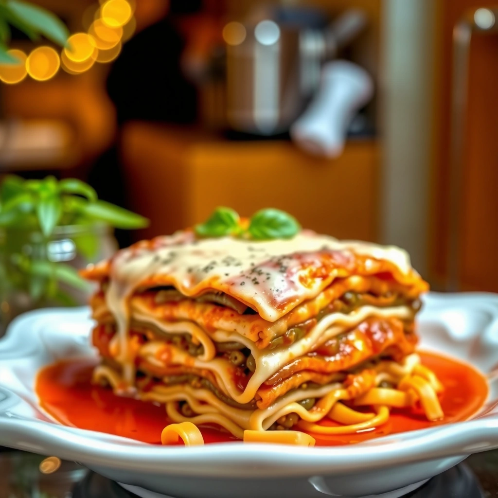 Flavor-Strong Sauce - lasagna recipe without ricotta cheese
