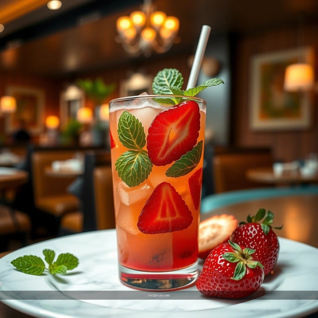 Flavor Tips - strawberry mojito mocktail recipe