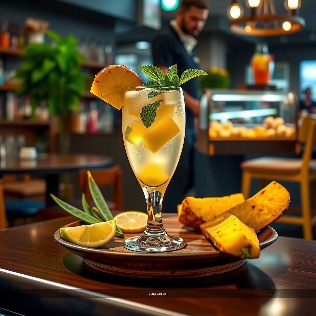 Flavor Tips - pineapple mojito cocktail recipe