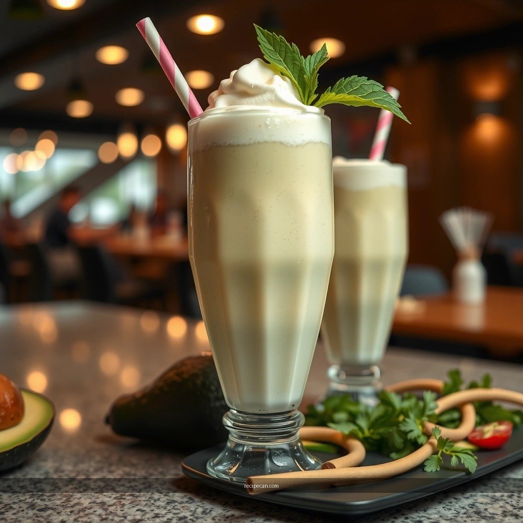 Flavor Variations - recipe for avocado milkshake