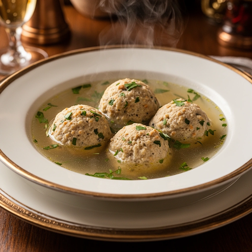 Flavorful Broth - matzo ball soup recipe