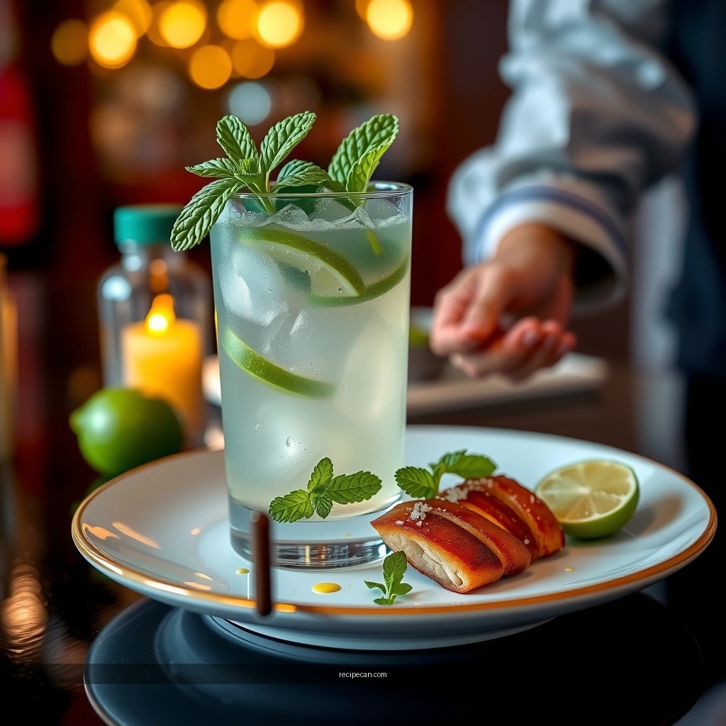 Flavors - recipe for a mojito drink