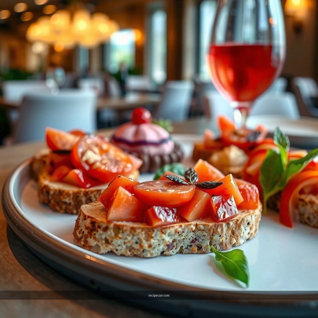 Fresh Herbs - vegetarian bruschetta recipe